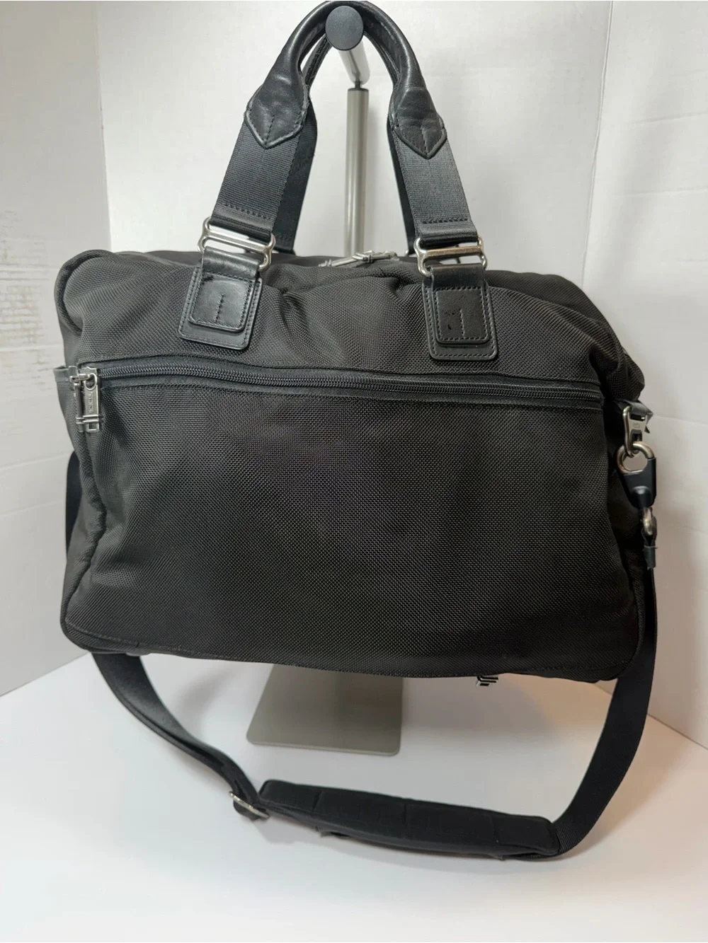 TUMI Alpha Bravo Everett Essential Tote Bag Black Nylon Leather 22340DH 064366d